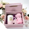 gift box-gradient pink mug-towel bear