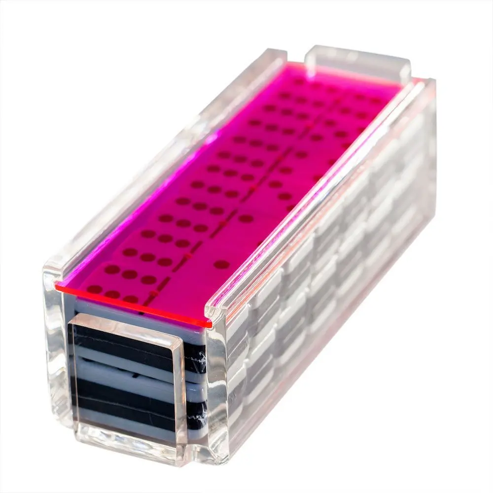 YAGELI Transparent Luicte Custom Dominoes Display clear Acrylic Dominoes for Sale