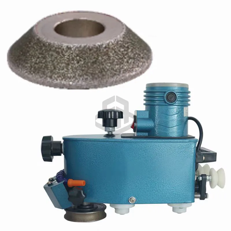 Small Hand Tools Polisher Edger Machinery Flame Glass Polishing Edging Bevel Machine for Round Flat Vertical Edge