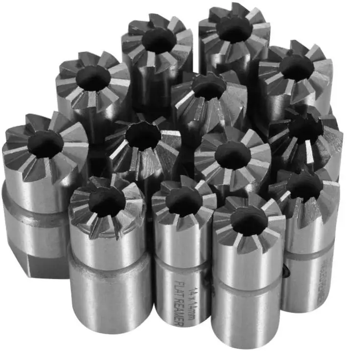 YIZHE 17Pcs Diesel Injector Seal Kit Cutter Special Tools Injector Seat Injector Reamer Car Garage Vehicle Repair Tool