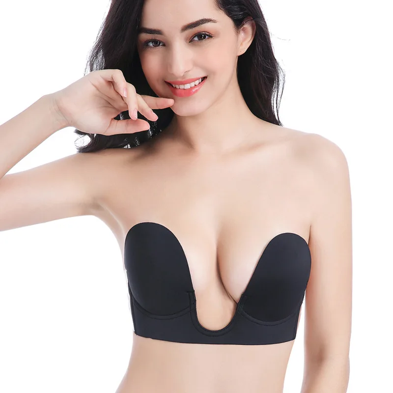 Low Back Bras For Women Wire-free U-shaped Backless Bra With