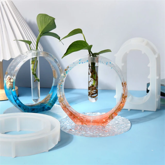 N148 Diy Concrete Cement Gypsum Flower Culture Container Mold Arched ...