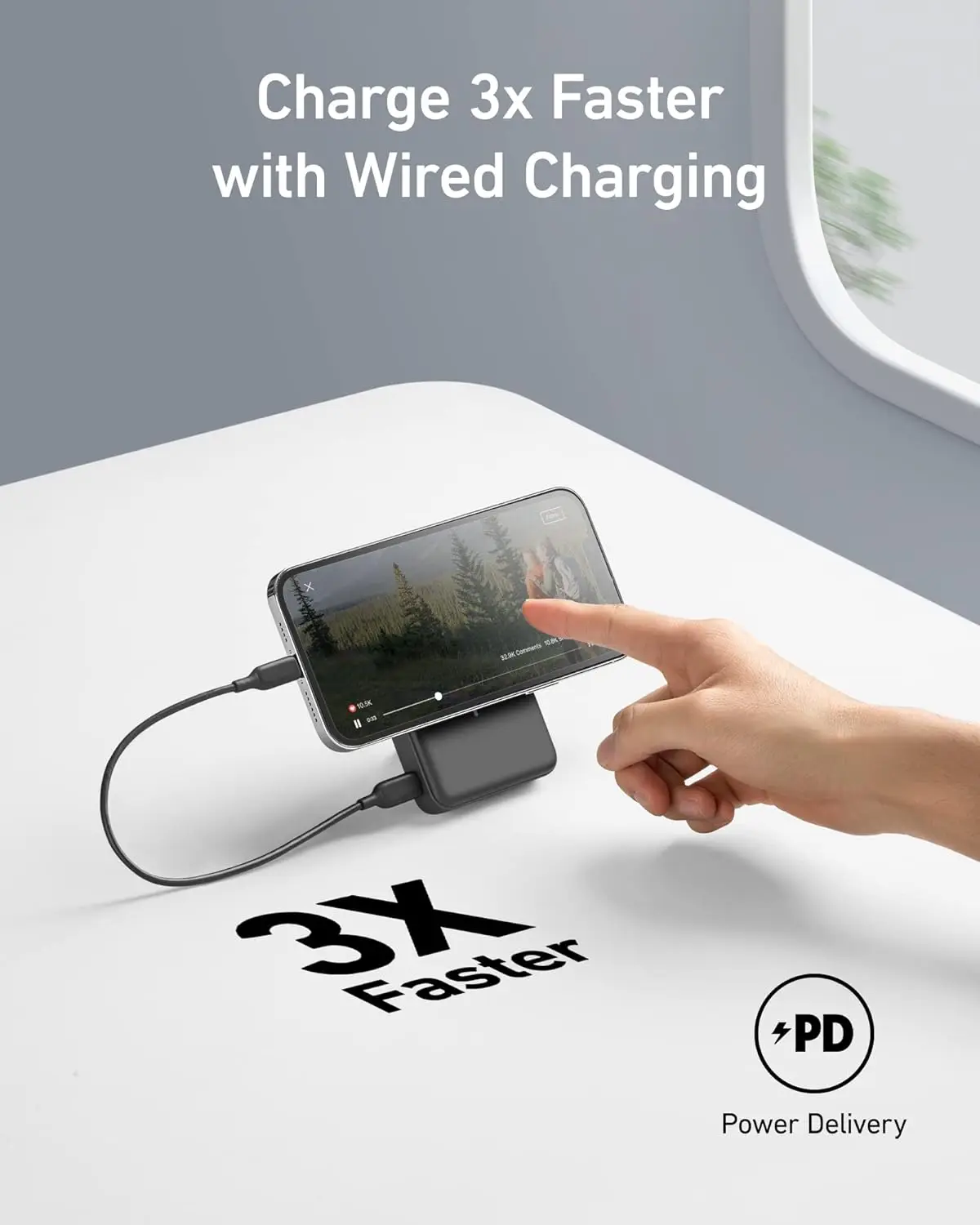 Anker 633 Magnetic 10000mAh Foldable Wireless Portable Charger 20W