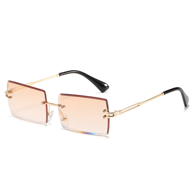 diamond cut rectangle sunglasses