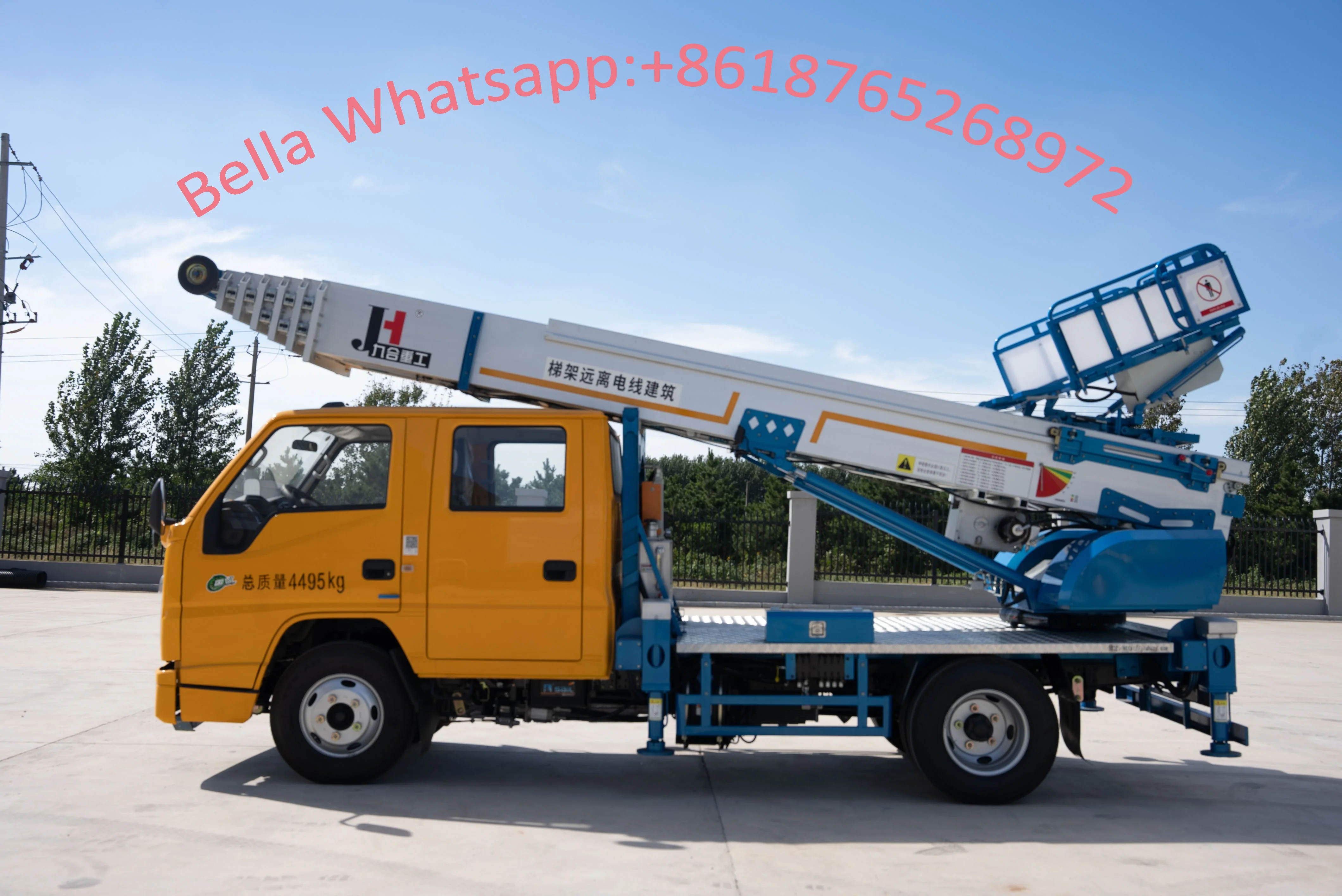 32m 36m 45m 65m Skylift Furniture Lift Ladder Lift Truck Aerial Ladder Lift Truck For Moving Ladder Bucket Aerial Truck 1