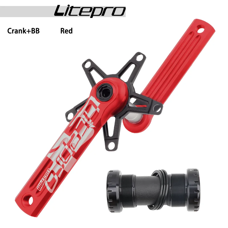 liteproエッジロードバイクのクランクセットの単一チェーンリング8/9 