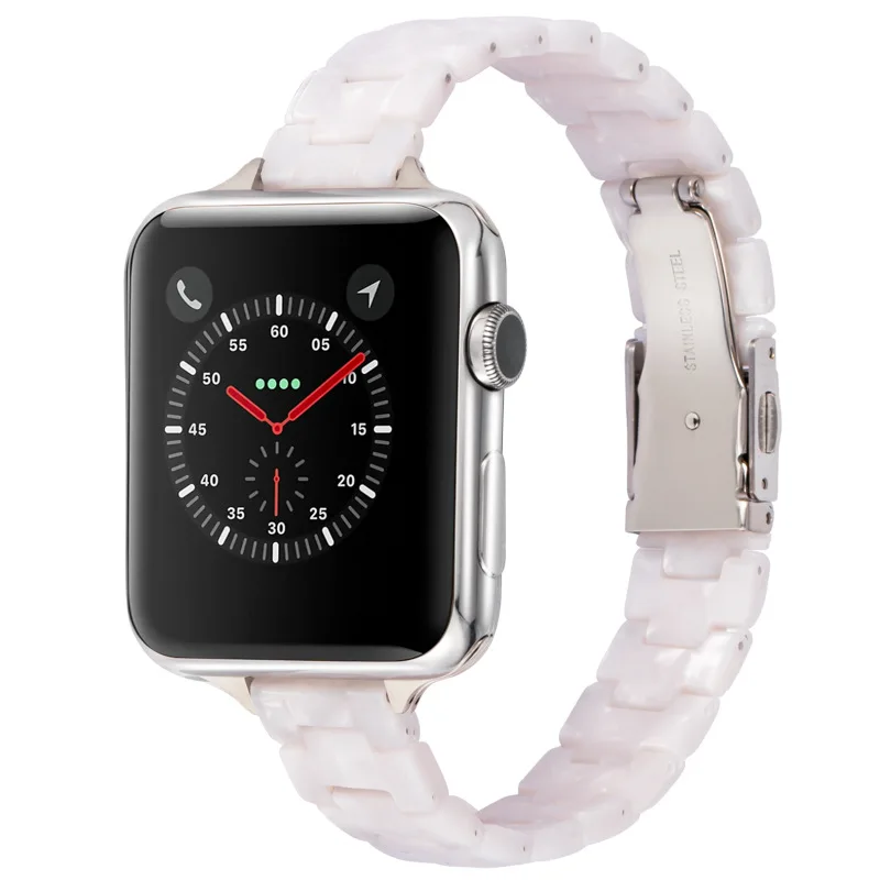 49mm Resin Rainbow Smart Watch Band Strap Designer Bracelet Wrist Bands for Apple IWatch Glitter Watchband 40 41 44mm