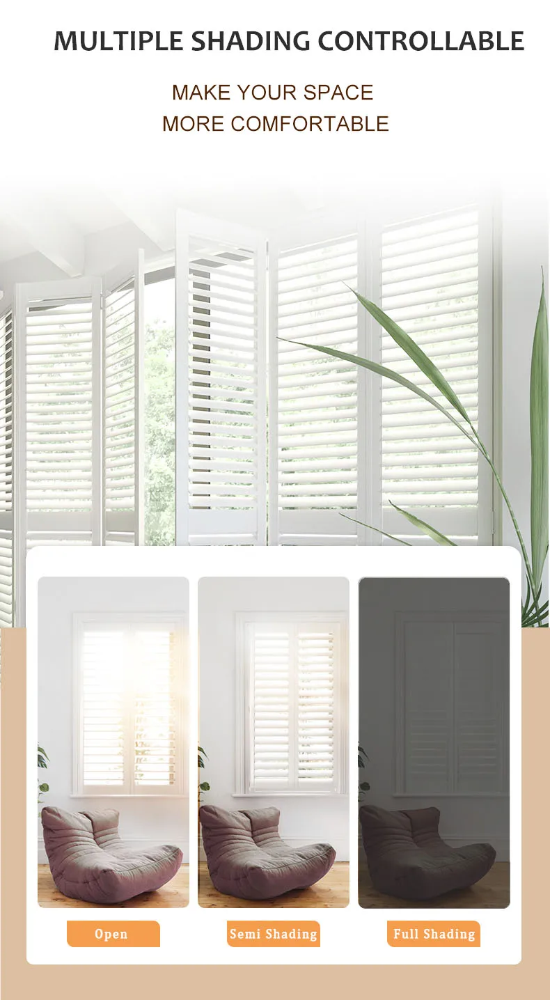 Custom Shaped Window Shutters Exterior Basswood Plantation Shutter