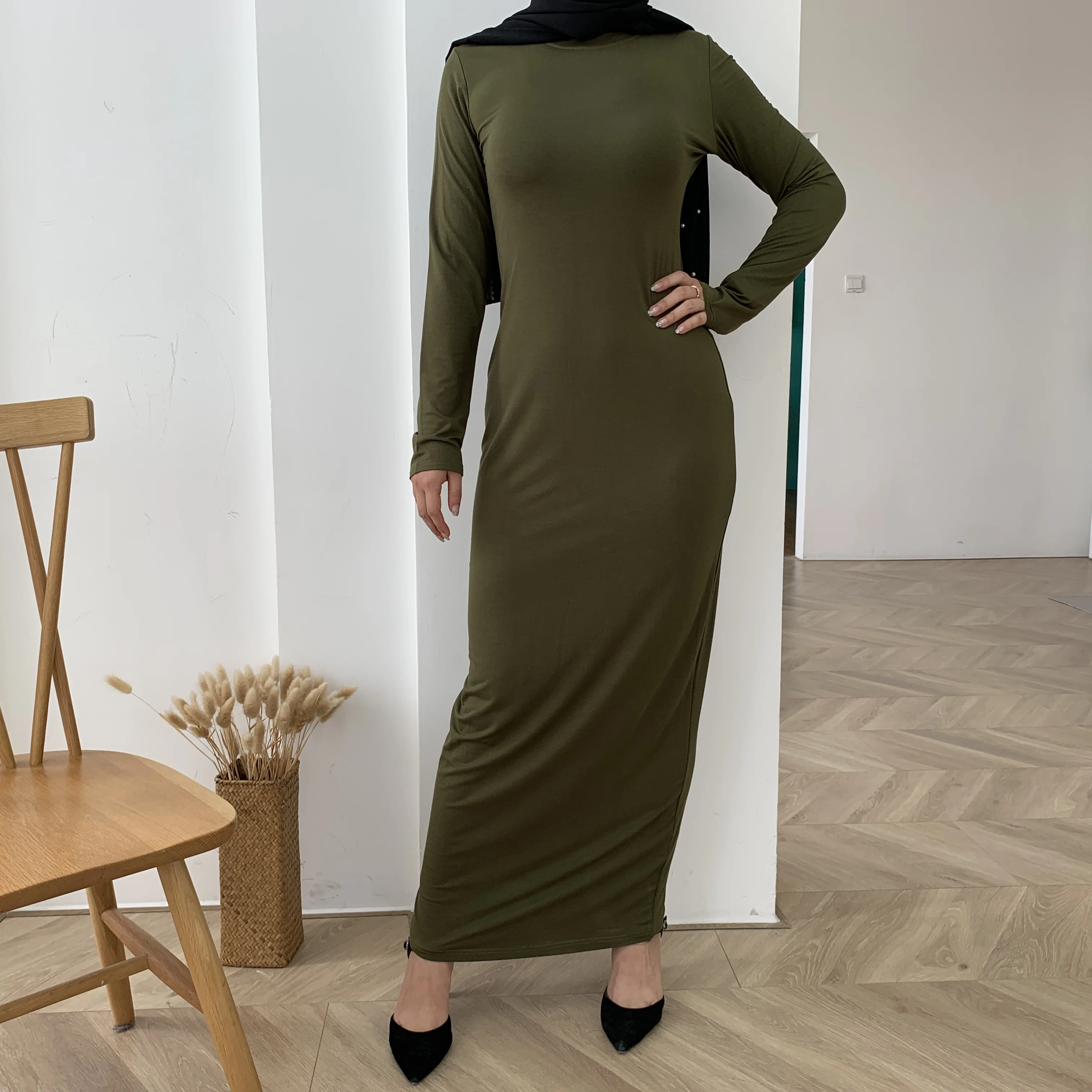 olive green long sleeve bodycon dress Strapless White Bodycon Short Wedding Dress with Bow（without Gloves） main image 1