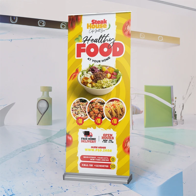 High quality trade show large outdoor rollup banner wedding pull up banner stands