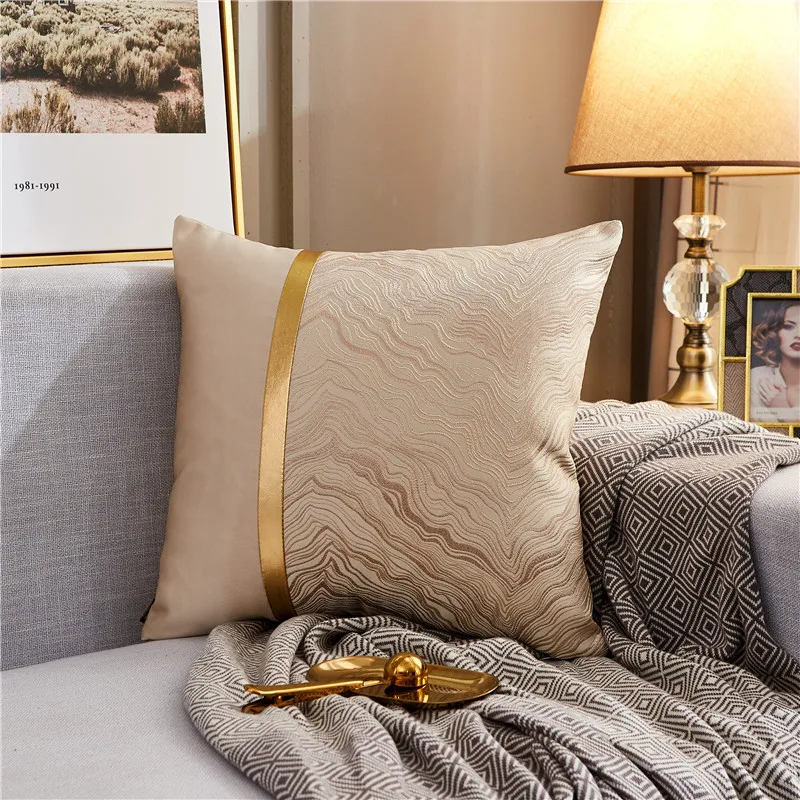 Grey and gold outlet decorative pillows