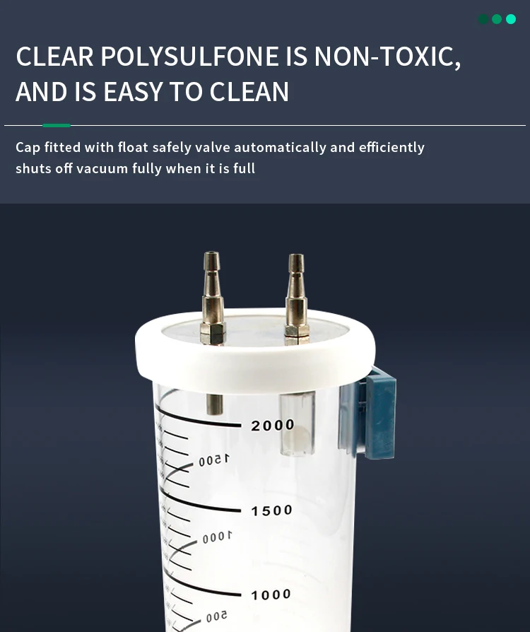 Me20082 Medical Hospital Suction Bottle Jars Canister Tank For Medical