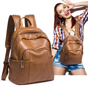 Fashionable Korean Girl Four Seasons Backpack Light Retro Simple Student School Bag