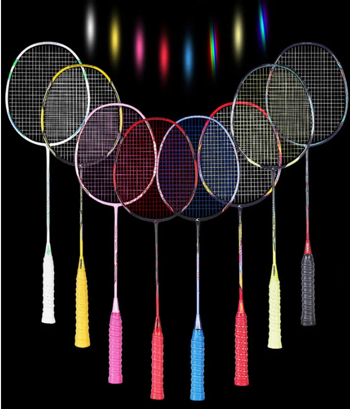 Hot Sale Different Color Customized Logo Wholesale High Quality Badminton Racket