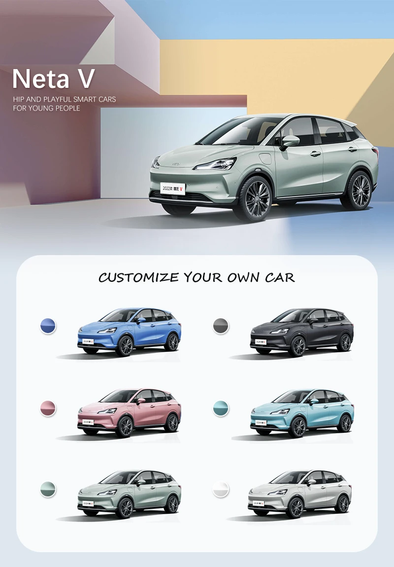 Neta V Electric Car 300 400 Km Long-range Small Suv Carro Electrico ...