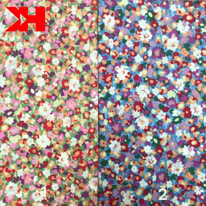 Тонкая хлопковая ткань с цифровой печатью для газона