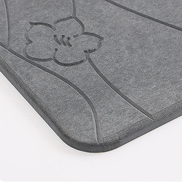 Diatomite Stone Bath Mat Stone Quick Dry Bathroom Slab Diatomaceous