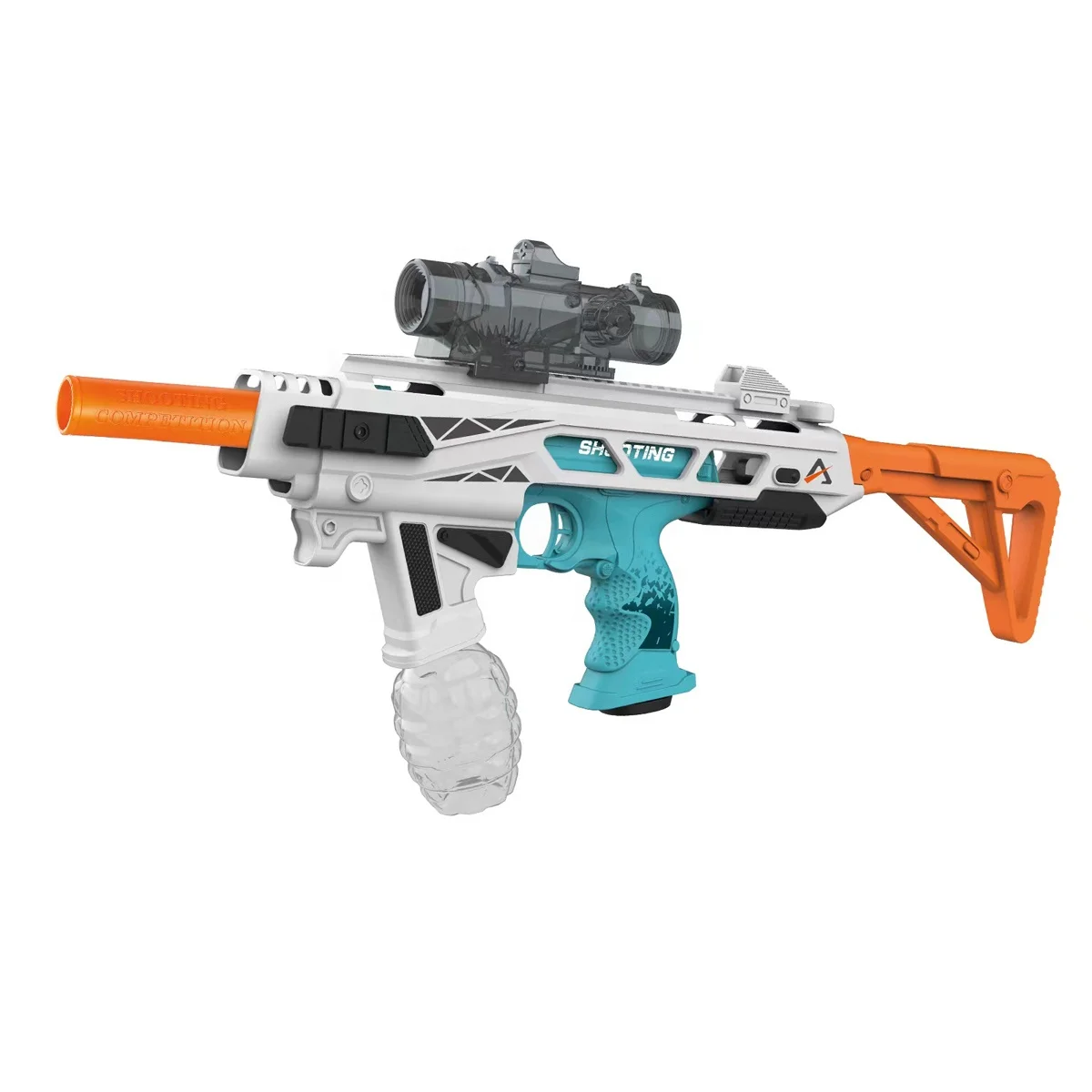 70CM 3 in 1 Soft Bullet Gun  Electric Gel Ball Blaster Electric Gel Ball Blaster,Rechargeable Speed Automatic Splatter Ball Gun