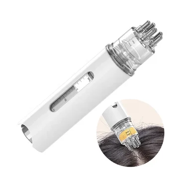 15mL Dual Tanks Portable Scalp Applicator Liquid Comb Hair Loss Treatment Scalp Massager with Oil Dispenser