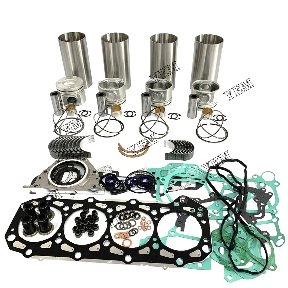 ZD30 Rebuild Kit Cylinder Liner Kit With Gasket Kit Bearing Fit for Nissan Forklift Engine