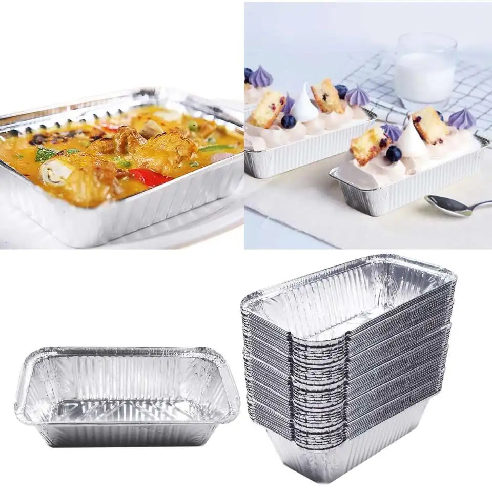 No.6 Takeaway Disposable Food Grade Aluminum Foil Container 660ml ...