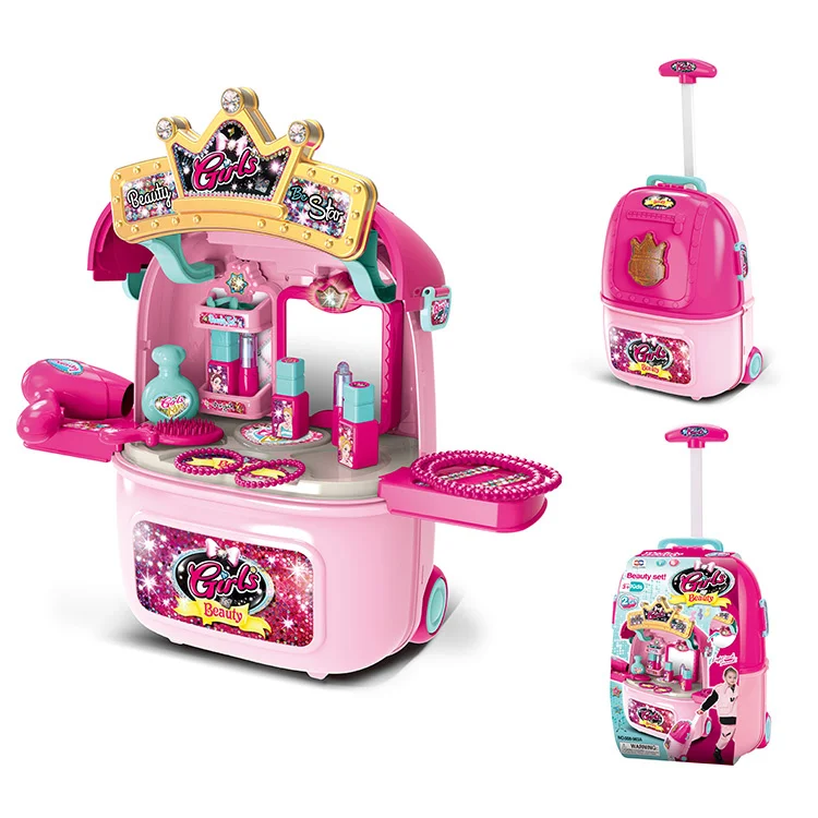 Лидер продаж 3 в 1 Детская ролевая игра пластиковая тележка Чехол игрушка дети мастерская инструмент игровая коробка набор