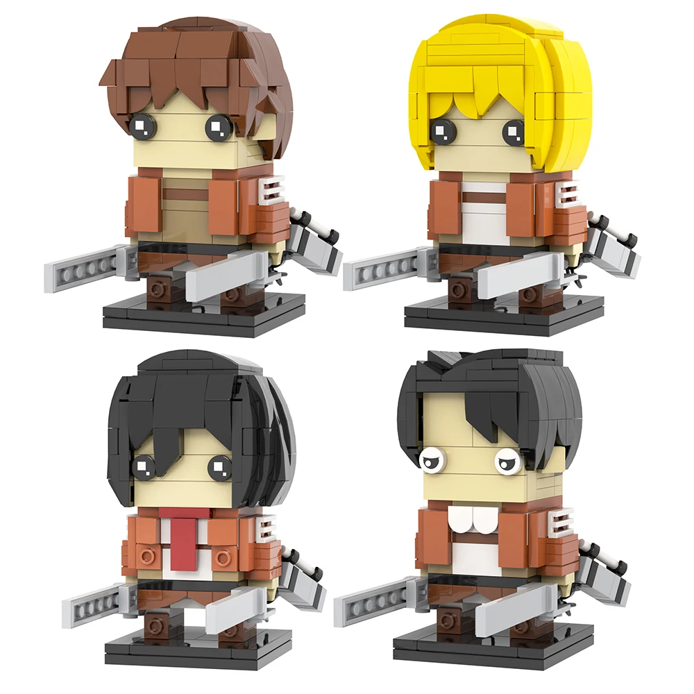 Moc7070-7073 Japanese Attack On Titan Eren Jaeger Armin Mikasa Levi  Ackerman Head Building Blocks Assembly Gift Toys For Kids - Buy Moc7070  Moc7071 Moc7072 Moc7073 Eren Jaeger Armin Arlert Mikasa ...