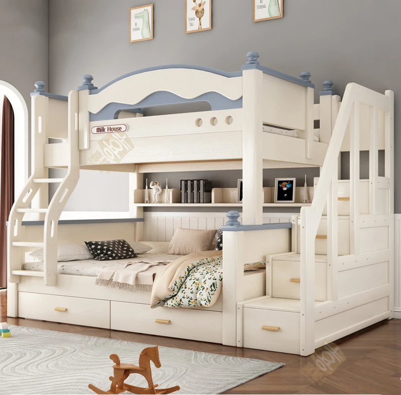 Factory Wooden Solid House Children Kids' Beds Latest Design