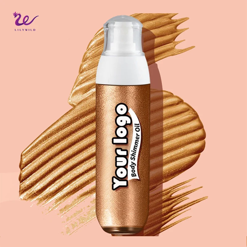 New Formulation Skin-Friendly Shimmer Body Spray 7 Shades Shimmer Cream Vegan Shimmering Body Oil