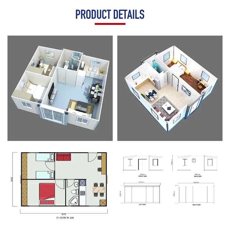 SH Foldable Free Kit Aluminum Extensible Push Out Glass Portable Granmy Flat Expandable Container House Cheap in Australia