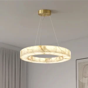 2026 Nordic Style Spanish Natural Marble Chandelier Lamp Creative Personality Art Duplex Floor Lamp for Living Room Bedroom Home