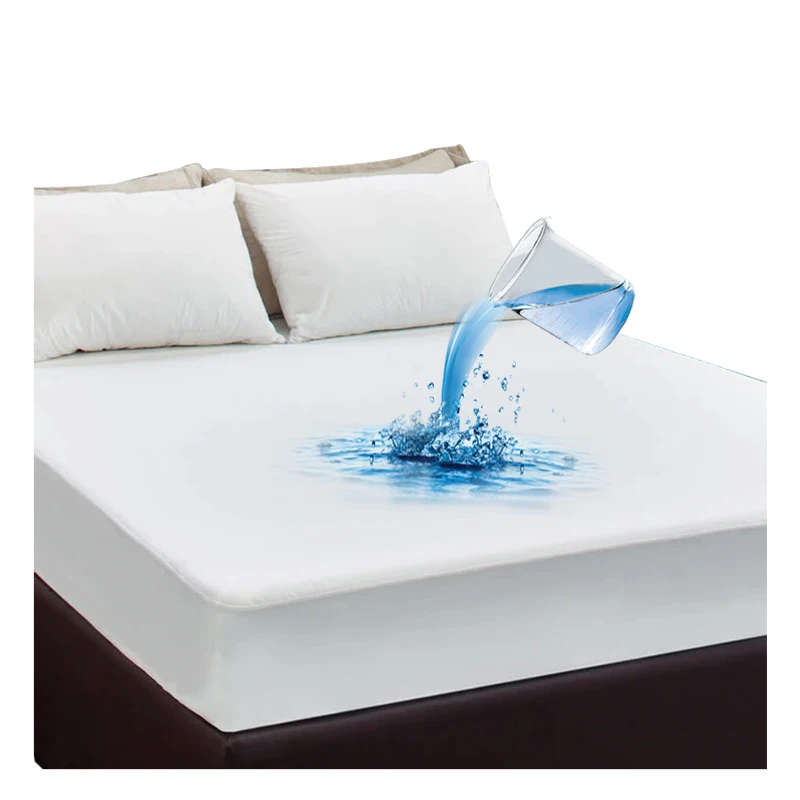 Double Polyester Bamboo Waterproof Bedbug Waterproof Bed  Mattress Protector Zipper Single Mattress Cover