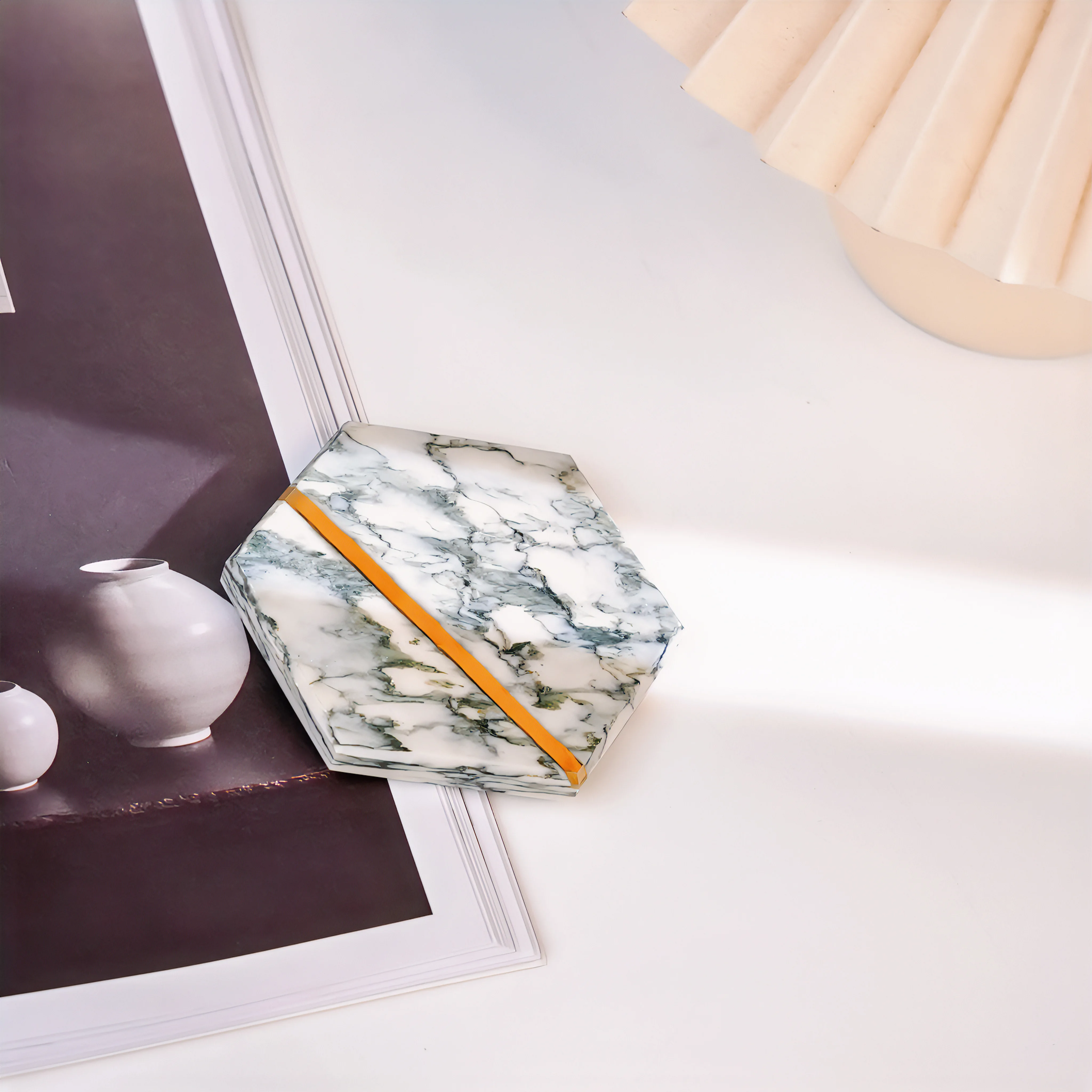 Custom Wholesale Black Slate Coasters Bulk Stone Beer Car Coaster