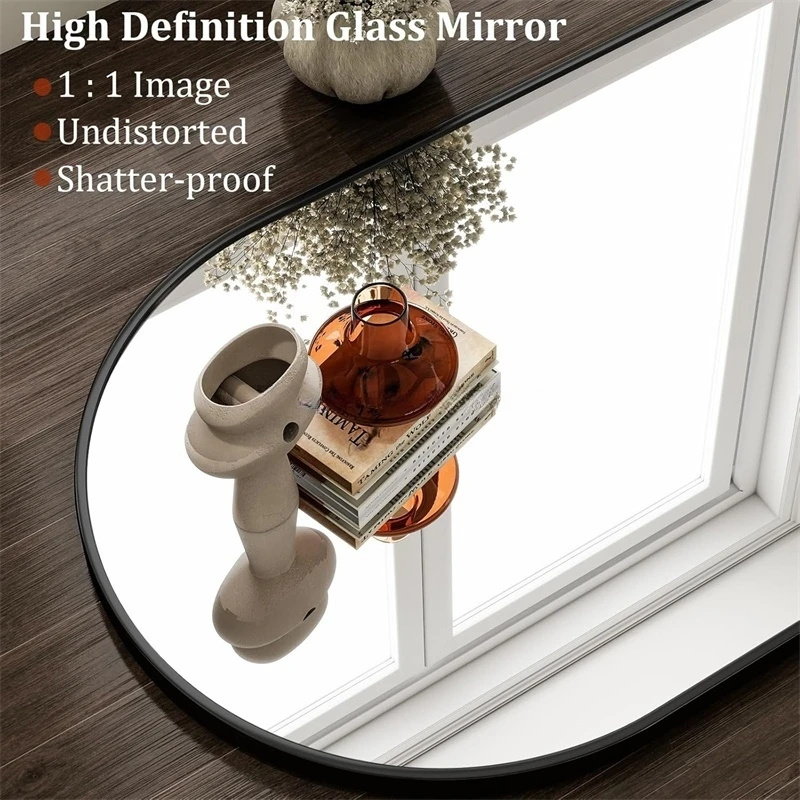 product aluminium alloy frame mirror modern nordic room wall mirror bedroom living decorative mirror-3