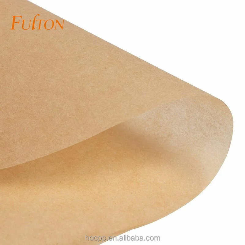 Unbleached Wrapping Custom Size Silicone Paper Baking Paper For Cooking