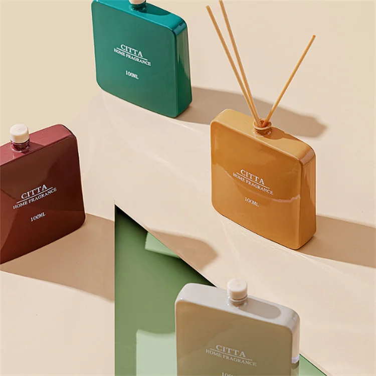 Aroma Diffuser Bottle 100ml Empty Reed Diffuser Fragrance Glass Bottle with Stopper