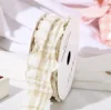 4cm*10 yards beige plaid pleats