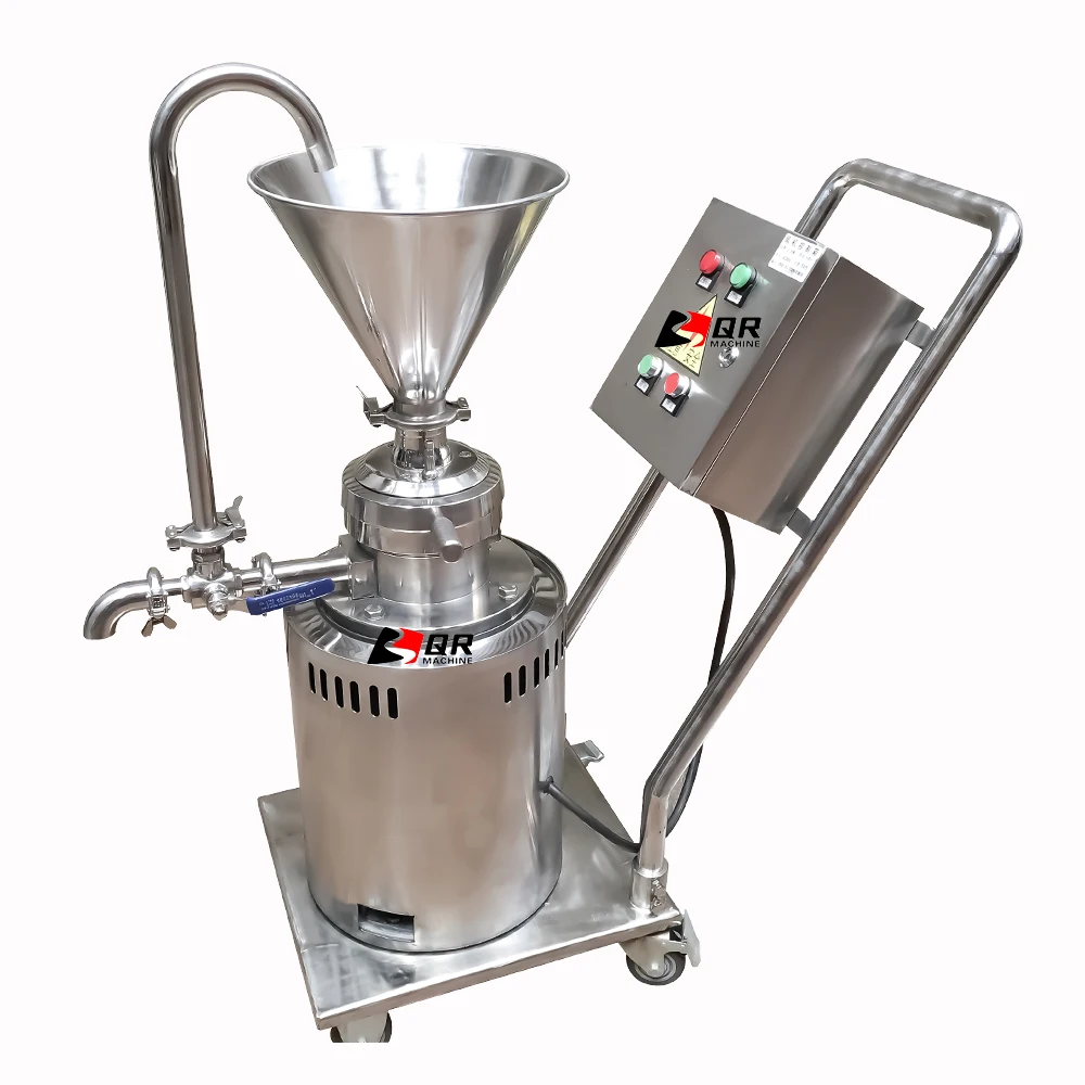 High Capacity Long Working Life Stainless Steel Vertical Scale Peanut Butter Superfine Coconut Meat Grinder Colloid Mill