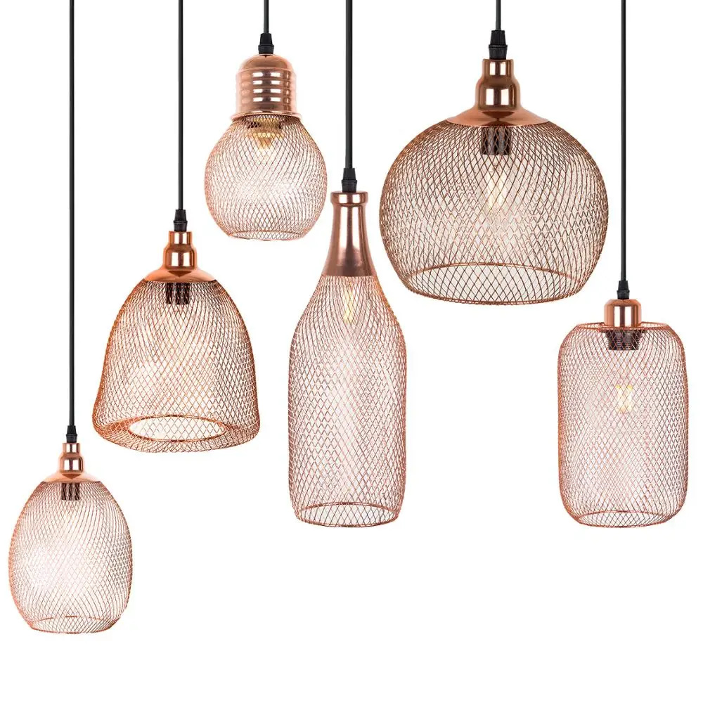 rose gold hanging lamp