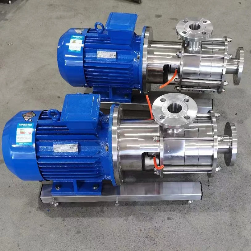 Milk Homogenizing Machine High Shear Emulsifier Pump High Viscosity In-line Mixer