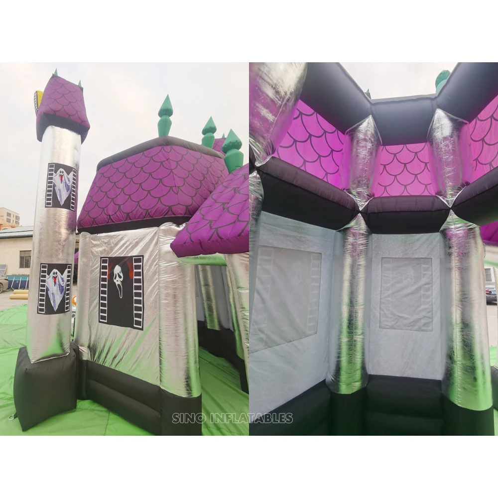 17x13 Halloween Big Inflatables Haunted House Skeletons And Ghost For ...