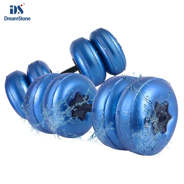 Dreamstone Portable Gym Home Commercial  Dumbbell Set Weight Lifting Adjustable Weight Plastic Water Filled Fitness Dumbbells