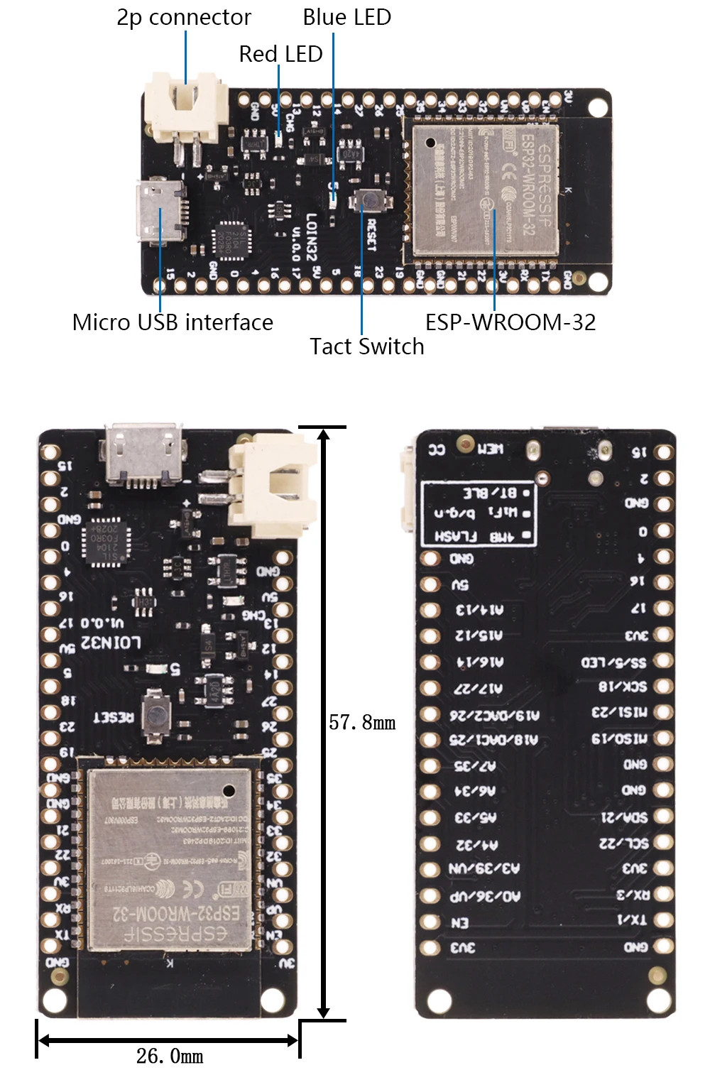 Esp32 Esp-32 Esp-32s Esp32s For Wemos Mini D1 Wifi Wireless Board ...