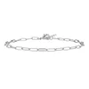 Pulsera de clip plateada