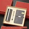 Grey Thermos + pen + notebook 3pcs set