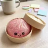 Gold-powder smiling face pink steamer basket-85 cm