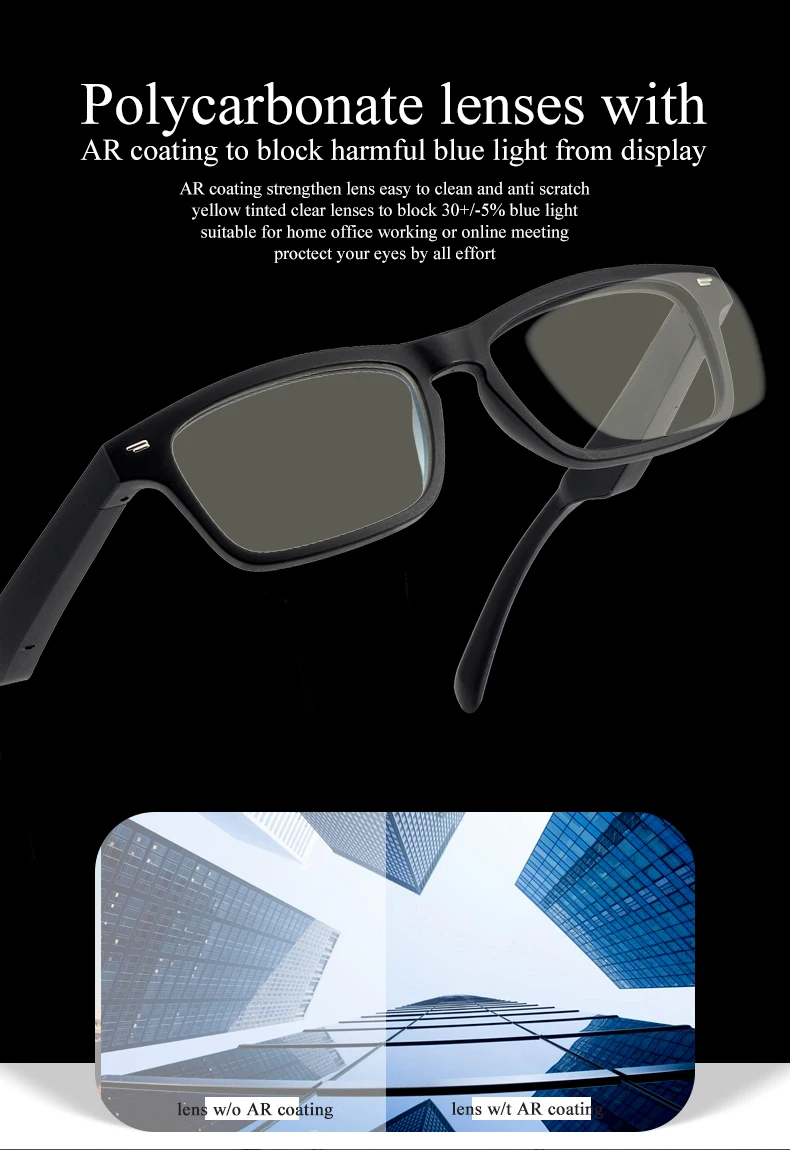High Quality Wireless bose Frames Tempo Anti Blue Light Smart Audio Headphone Sunglasses Smart Glasses