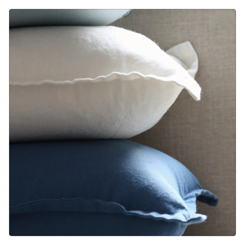 Organic French Linen 100 Flax Linen Natural Fabric Cushion Cover For Sofa Natural Linen Cushion