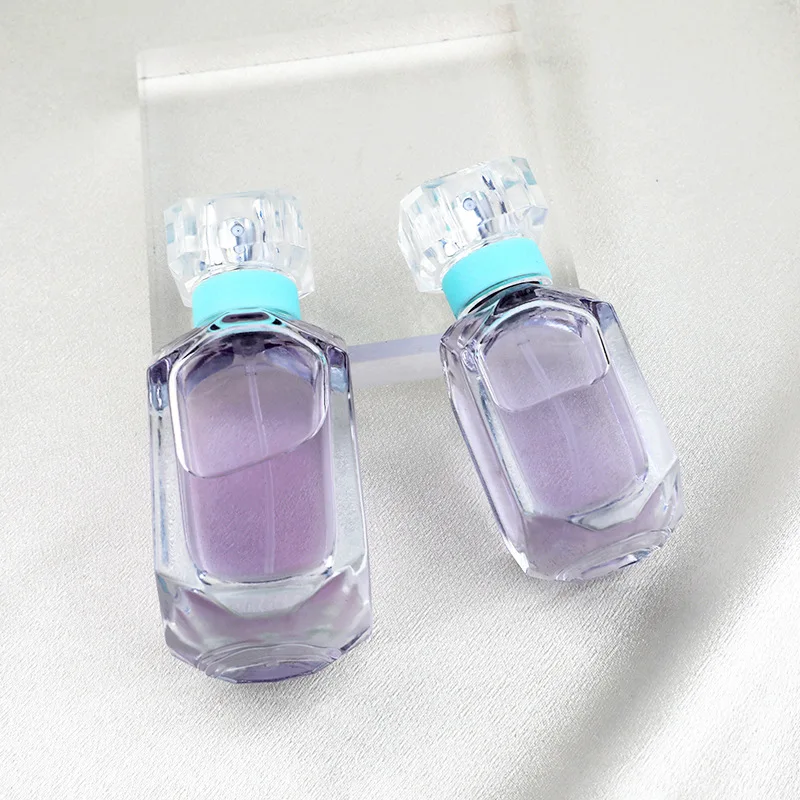 For MUB Square Shape Glass Perfume Bottle 30ml & 50ml with Screw Neck