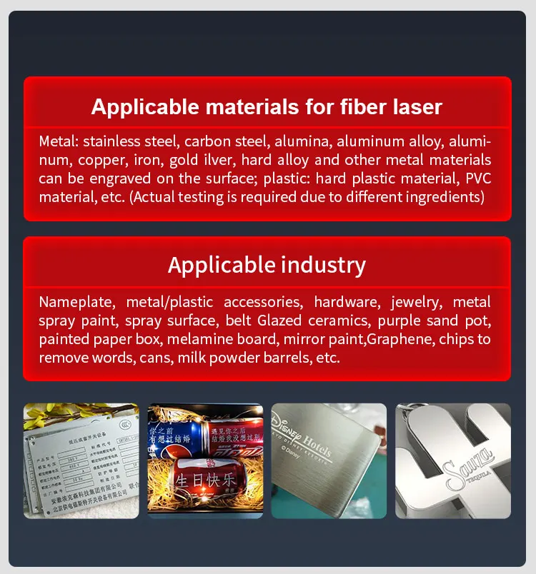 20w 30w 50w  Raycus MAX Desktop Fiber Laser  marking machine  Fiber Laser Marking Machine for metal factory